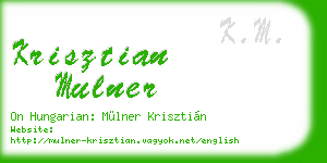 krisztian mulner business card