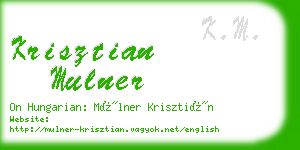 krisztian mulner business card